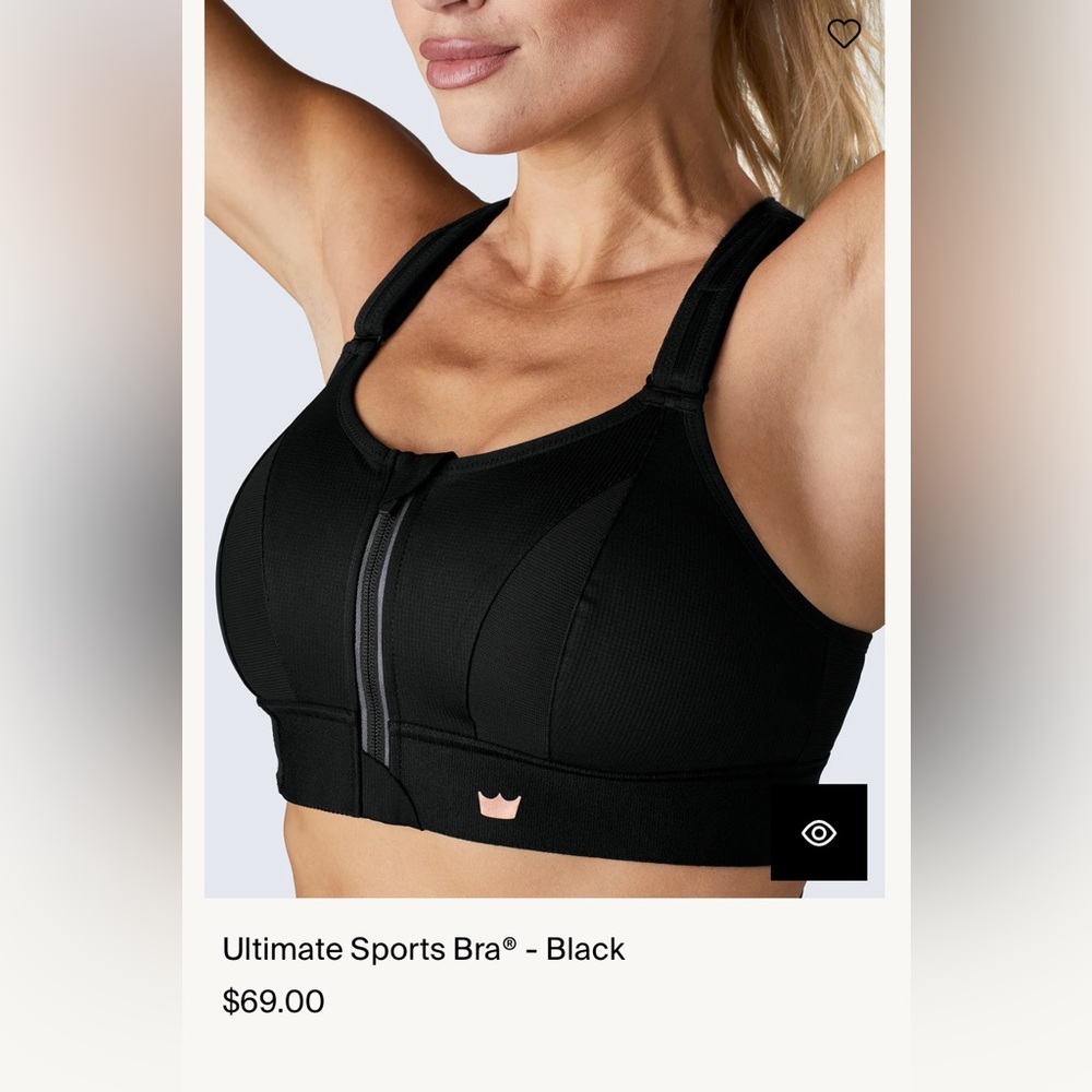 Shefit - size luxe - ultimate high impact sports bra - black
